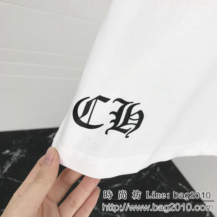 Chrome hearts 克羅心19ss 經典梵文字母印花T恤 定制原版純棉面料 高版本情侶款 ydi2228
